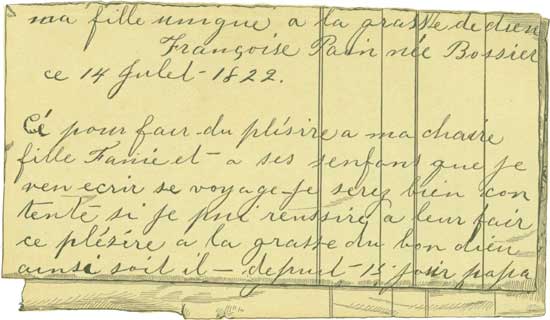 PART OF FRANOIS'S FIRST PAGE.