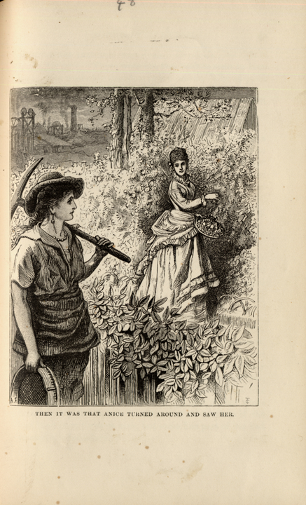 Illustration included in Burnett's That Lass o' Lowrie's.