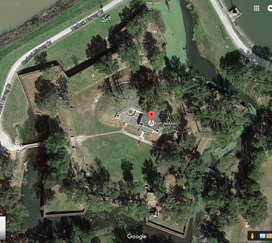 Fort Jackson from Google Maps