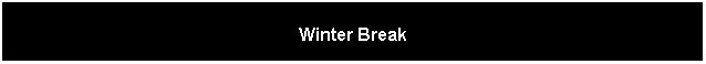 Text Box: Winter Break

