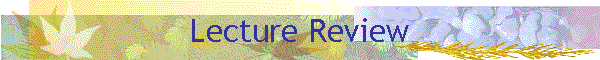 Lecture Review