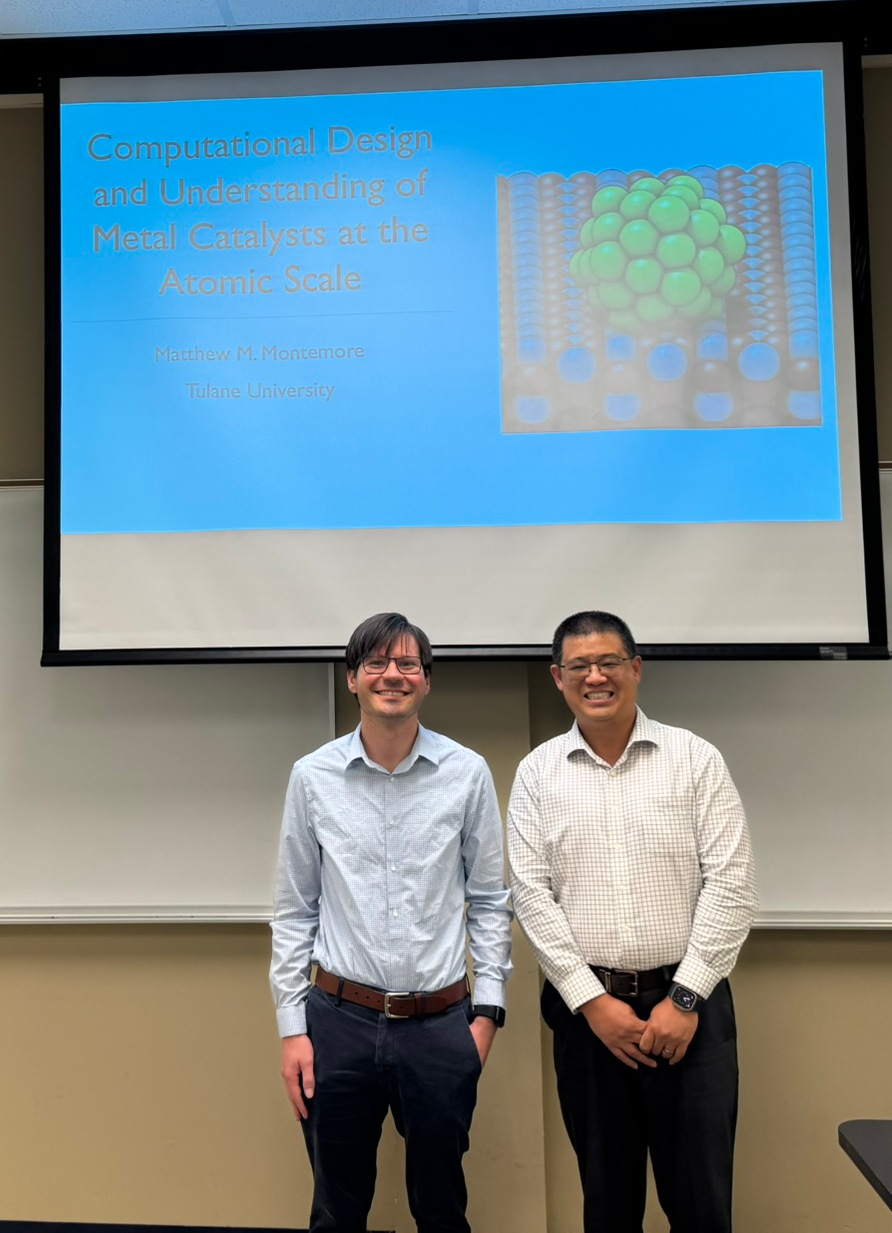 Prof. Matthew M. Montemore visits Louisiana Tech University